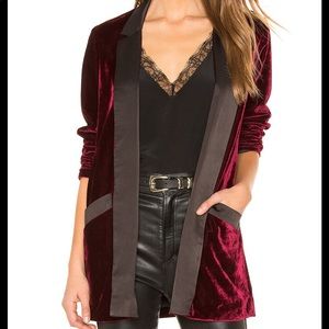 Bb Dakota midnight in Paris Velvet Blazer